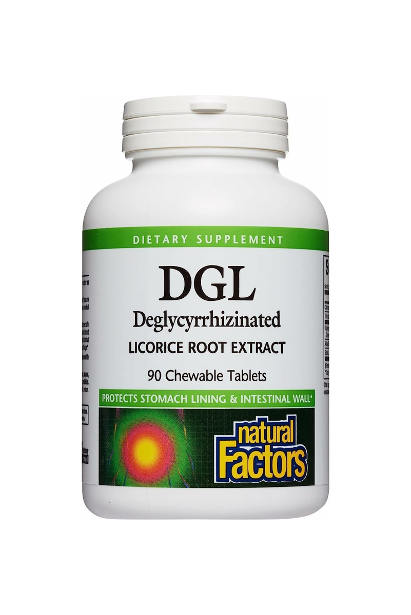 قرص جویدنی Dgl برند Natural Factors - بسته ۹۰ عددی