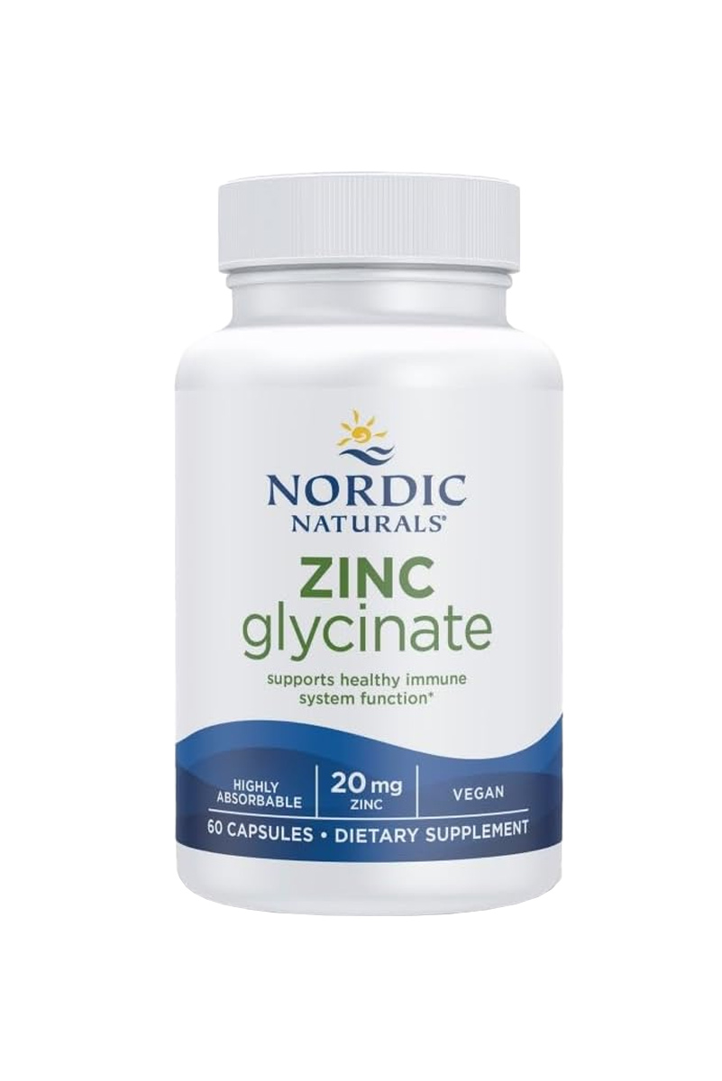 کپسول زینک گلیسینات Nordic Naturals - بسته ۶۰ عددی